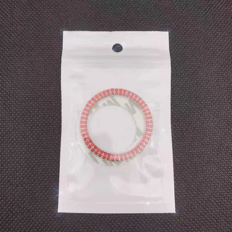 1-teiliger Auto-Bling-Motor-Startring-Aufkleber, Auto-Startknopf-Abdeckung mit einer Schlüssel, Schlüssel-Zündknopf-Bling-Ring – Detail 3