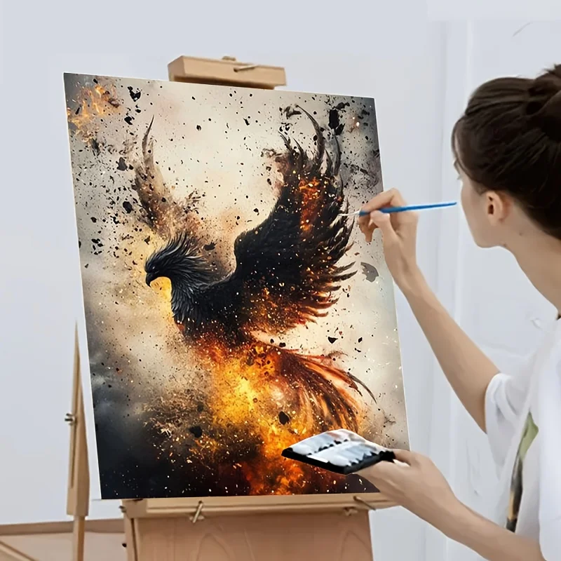 Professional Art Use 1pc DIY Adult Paint by Numbers Kit, Art Gift, Easy to Learn for Beginners - Includes Acrylic Paints, Canvas