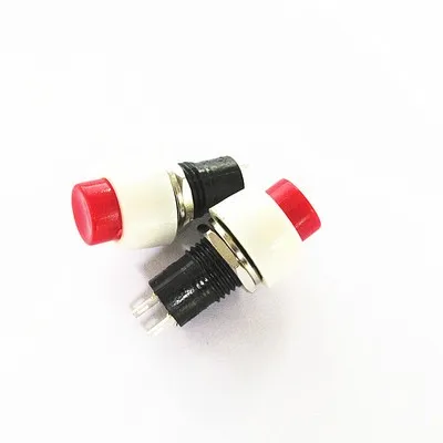 DS-451/450 Button Self-Locking Reset Switch Current Red Head Green Head Half Thread Connector Full Black