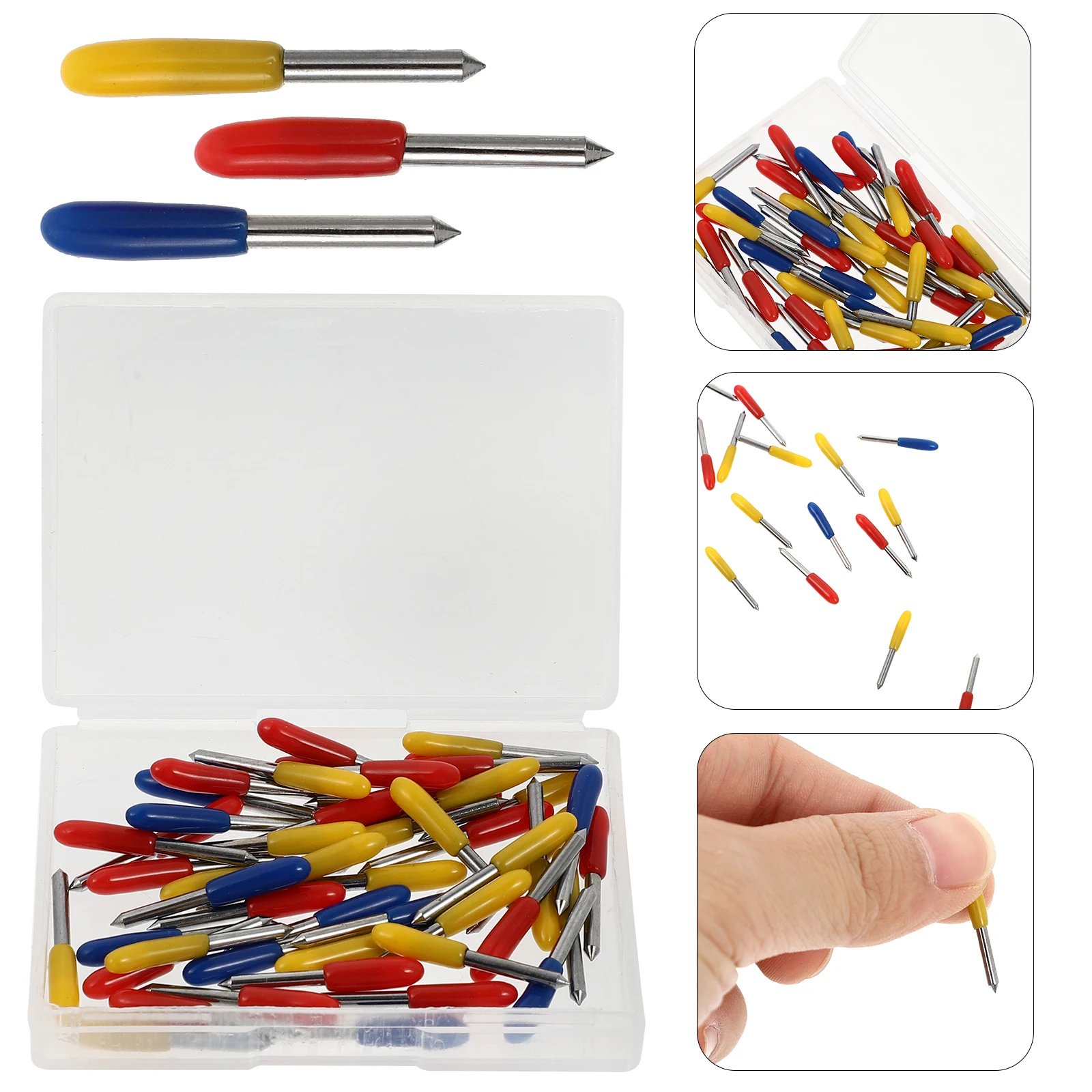 

50pcs Plotter Cutting Tools Lettering Engraving Knives 30° 45° 60° Replacement Components Machine Tool Parts