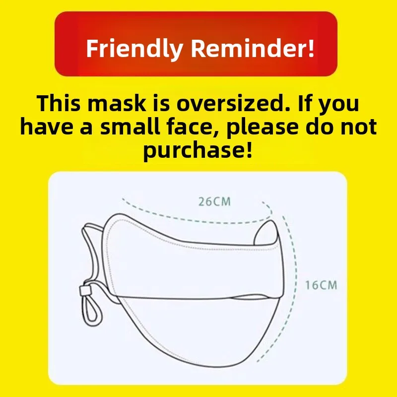 Thickened Flanneled Cotton Mask Unisex Winter Warm Windproof Dustproof Medical Environment Adult Size High Quality Nylon Mate...