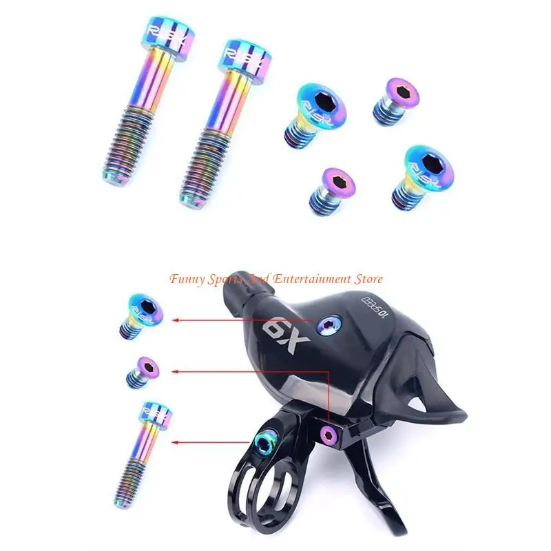 

C4DE изысканные крепежные болты для велосипеда, винт, рычаг переключения передач, полуполый корпус для X9 X01 X01