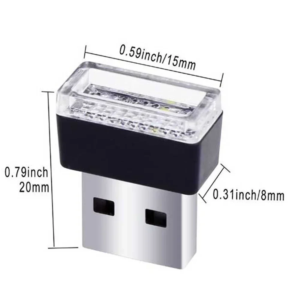 Mini USB LED Autolicht - Auto-Innenraum USB Atmosphärenlicht, Plug-and-Play Dekorationslampe, Notbeleuchtung, Stonego USB-Lampe – Detail 7