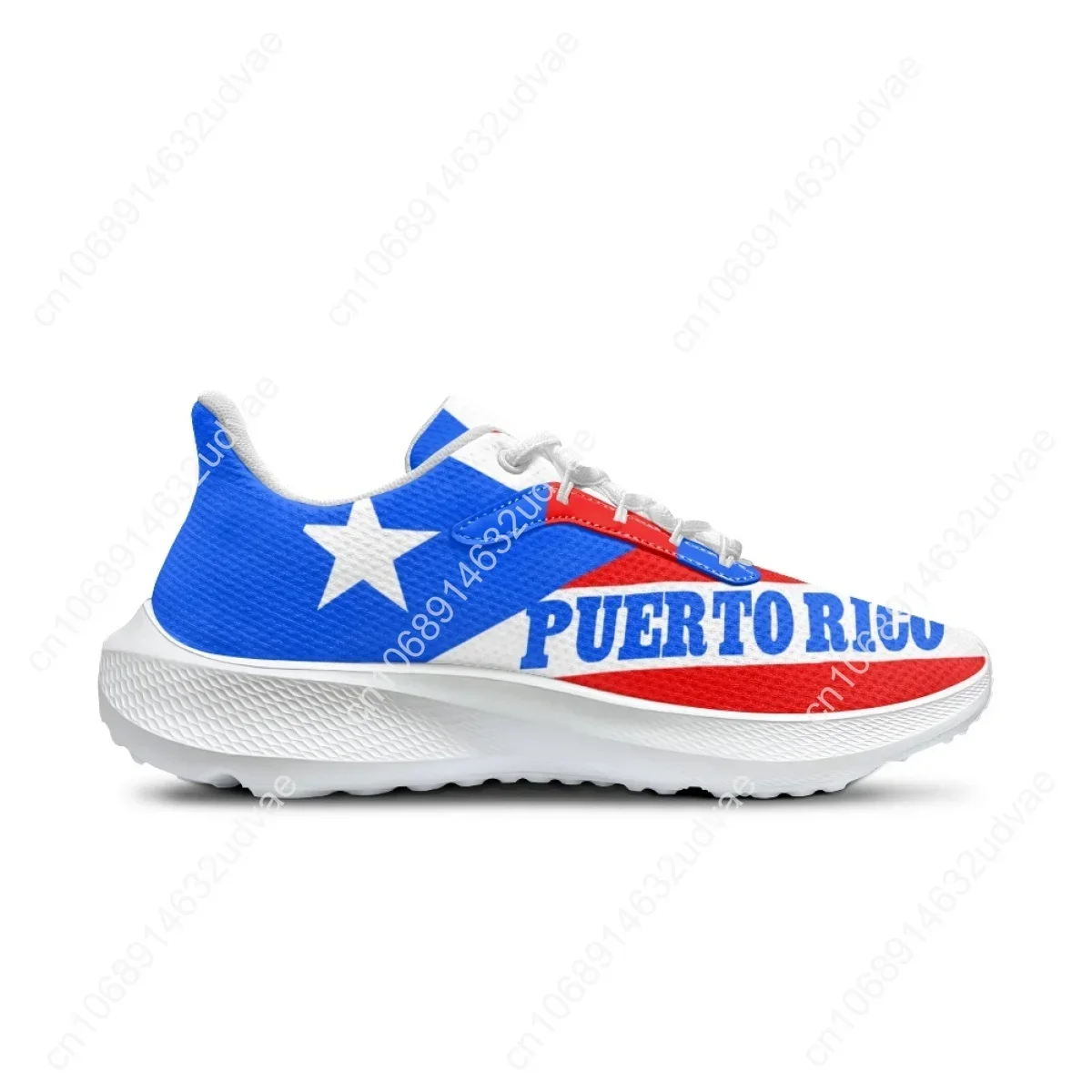 Love Puerto Rico Design Comfortable Running Shoes Lightweight Breathable Lace-up Sneakers Spring Summer Casual Shoes for Women