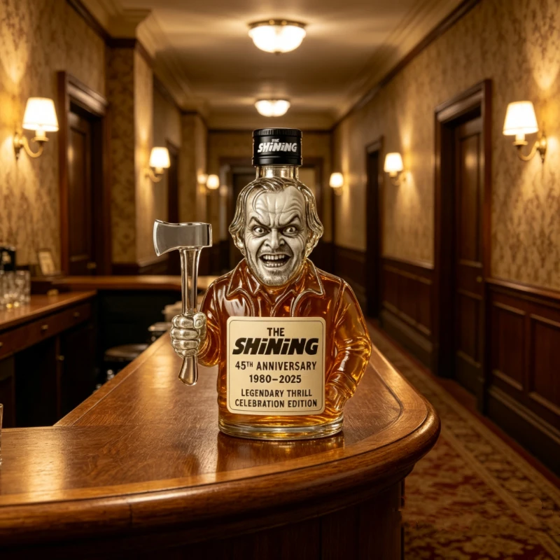 Thriller Movie Inspired Whiskey Decanter Spooky Character Design Barware for Home Bar Decor Ornament