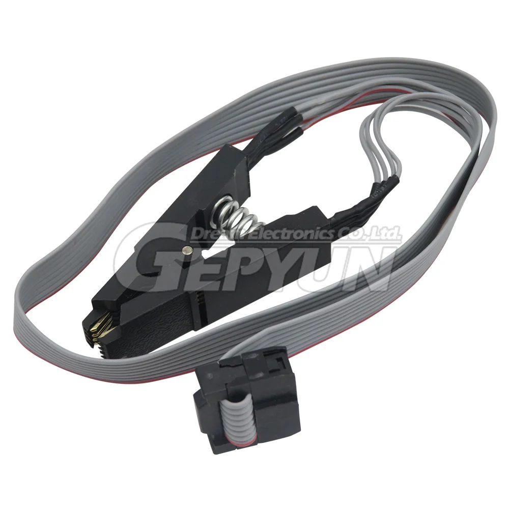 Update version Programmer Testing Clip SOIC8 SOP8 Test Clip For EEPROM 93CXX / 25CXX / 24CXX in-circuit programming+2 adapters