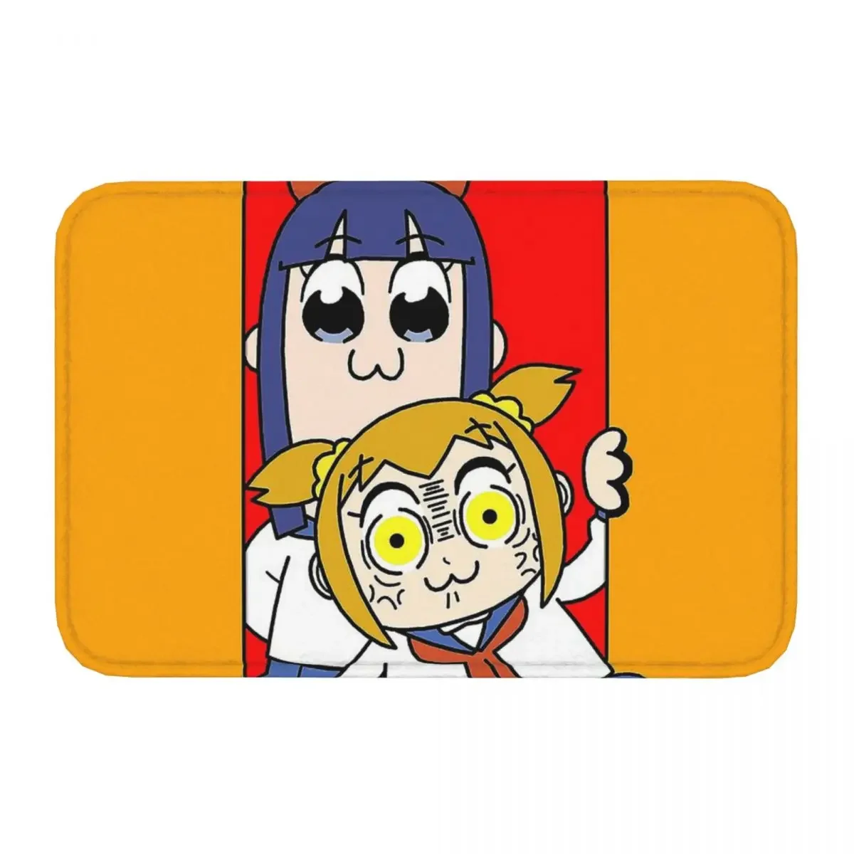 Pop Team Epic Anime Bedroom Mat Kawaii Doormat Kitchen Carpet Outdoor Rug Home Decoration