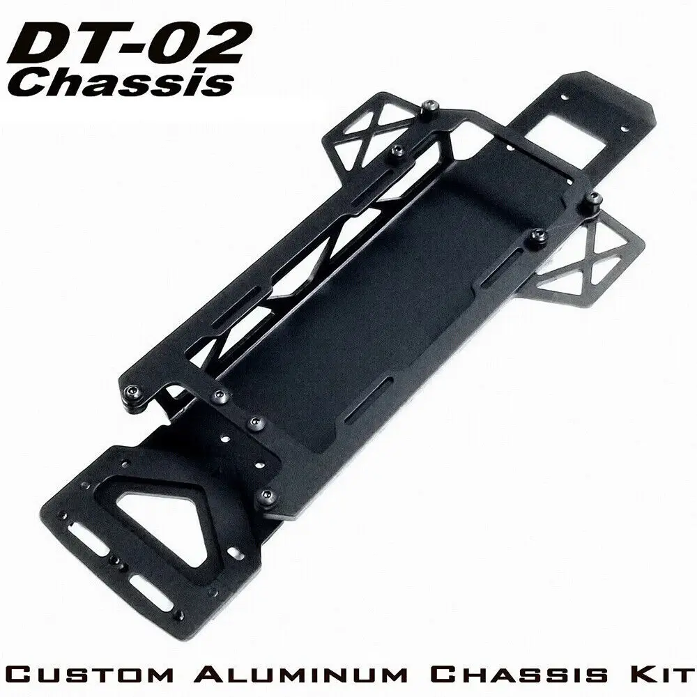 Aluminum Chassis Kit for Tamiya DT-02 Chassis Holiday Buggy/ Fighter Buggy Parts