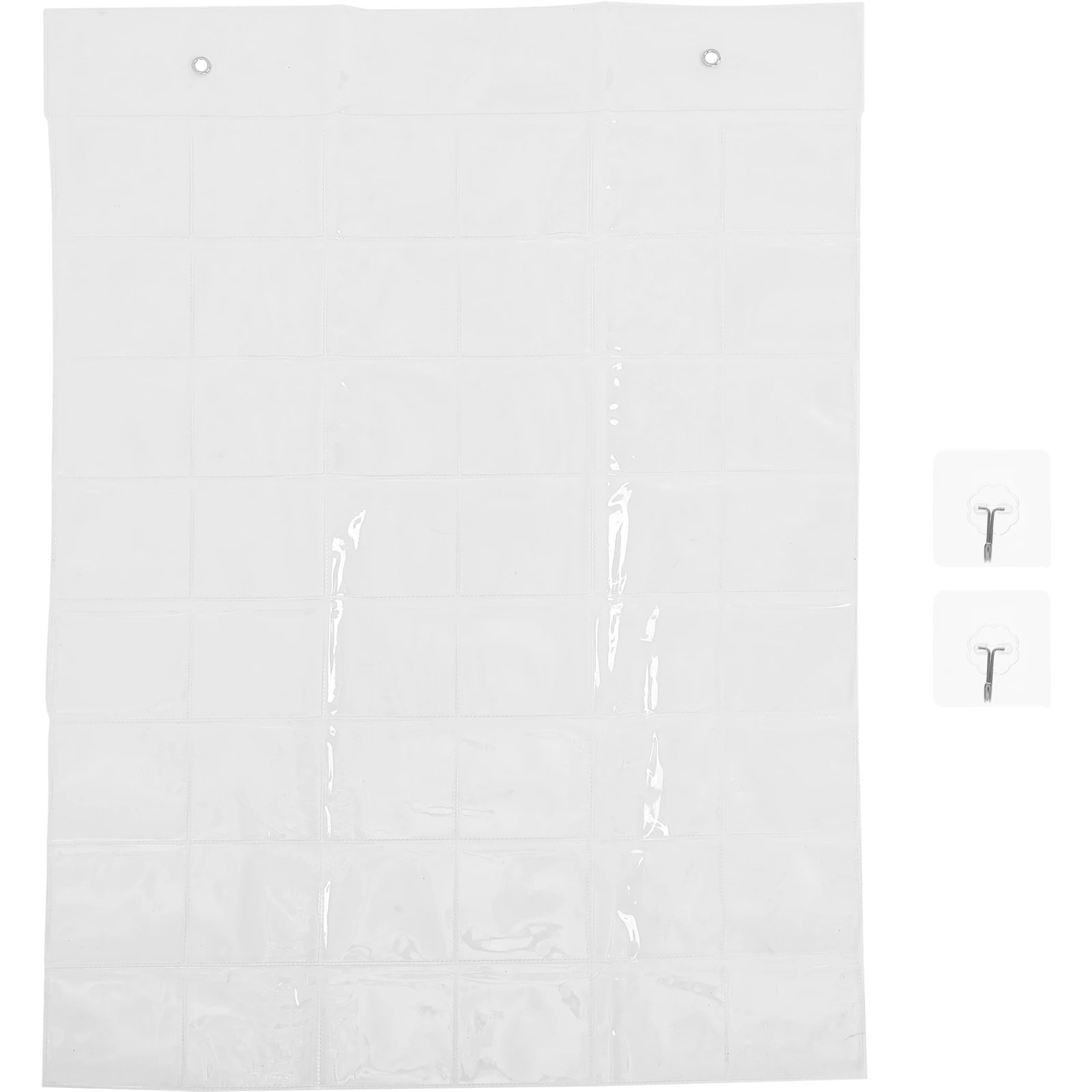 

Transparent Storage Bag 48 Pockets Clear PVC Classroom ganizer Pocket Chart Calculator Holder Shoe Rack Phone Storage Solution