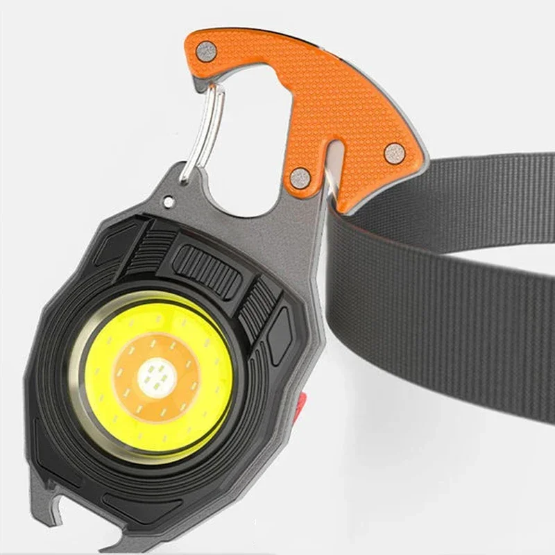 NEW 15 in 1 Mini Multifunction Outdoor EDC Led Flashlight Keychain Tools