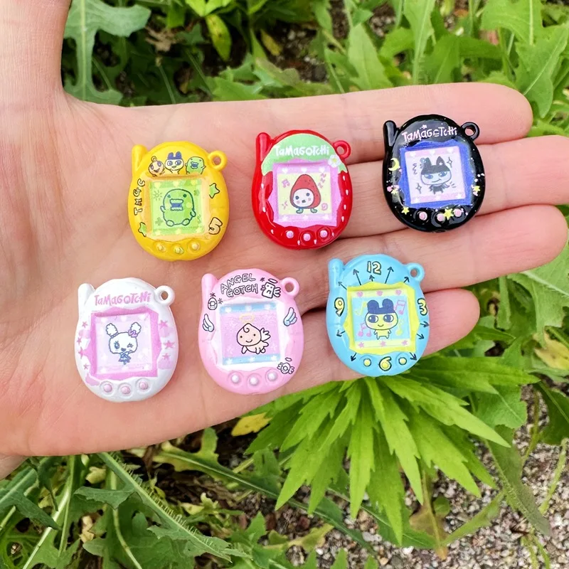 

20pcs New 25*21mm for Tamagotchi through-hole beaded DIY mobile phone chain keychain beaded pen accessory material ﻿