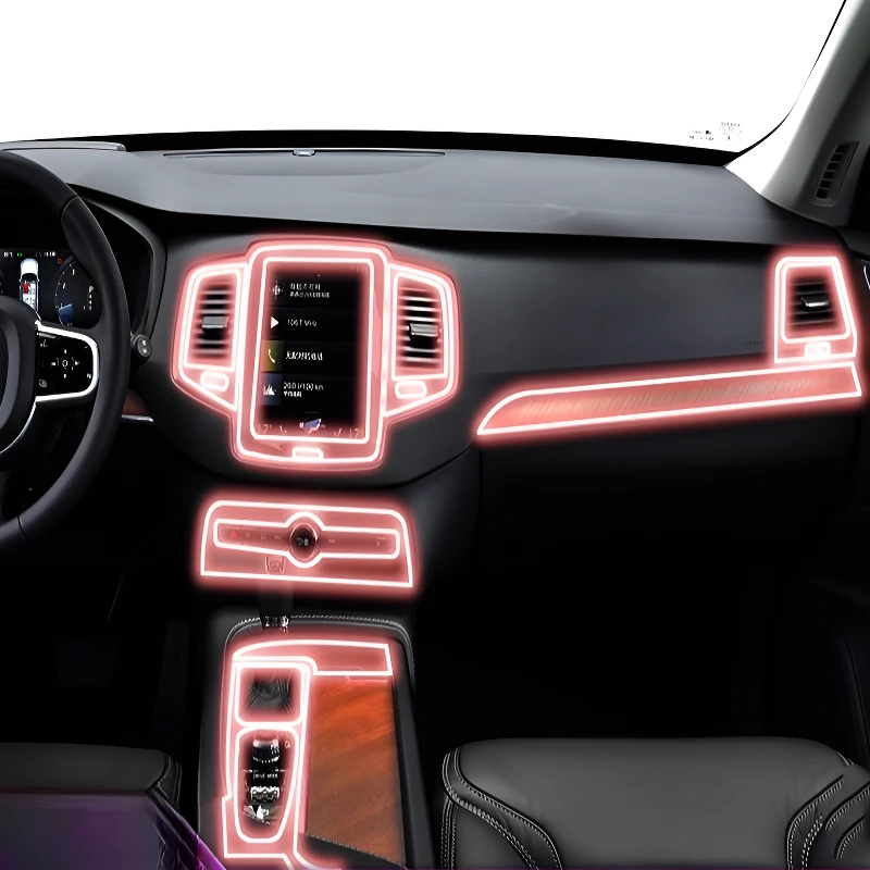 

For Volvo XC90 2022 Dashboard Multimedia Navigation Transparent Anti-Scratch Protection Film Modification for
