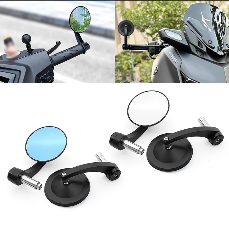 

CNC Aluminum Motorcycle Bar End Mirror Universal Rear View Mirrors 7/8" 22mm For KAWASAKI NINJA 400 Z650 Z750 Z800 Z900 MT09 07