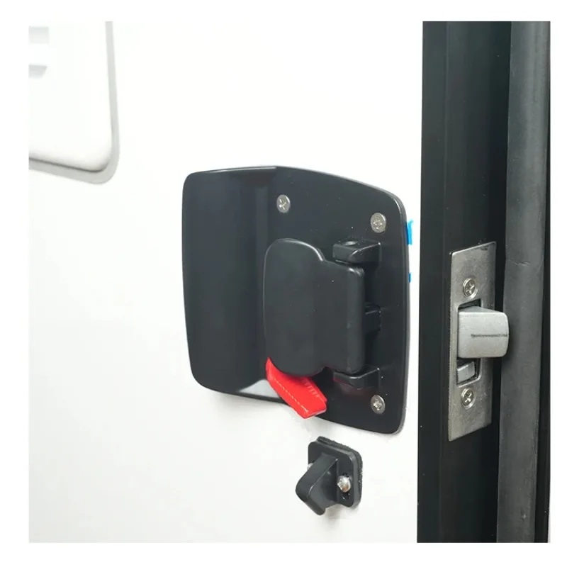 حار بيع الأسود سبائك الألومنيوم تخييم دخول الباب الإطار متنقل الباب مطوي الشمس أعمى Rv الباب