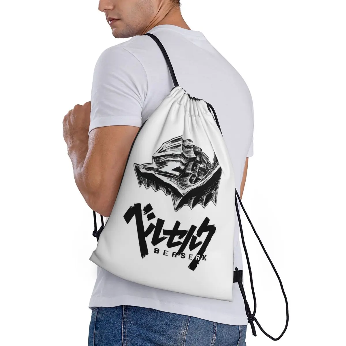 Berserk Sacrifice Mark Demon Sword And Magic Backpacks Fashion Drawstring Bags Sundries Bag Book Bags for Travel School