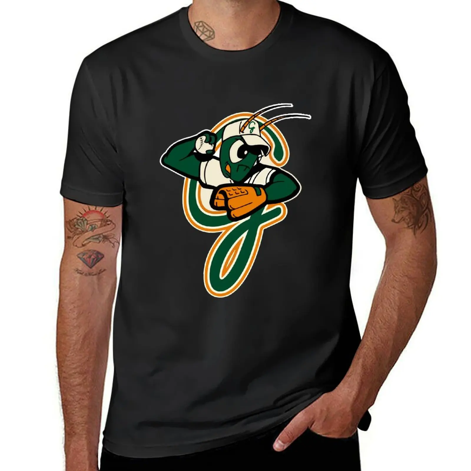 New Greensboro Grasshoppers T-Shirt anime clothes korean fashion graphics fruit of the loom mens t shirts