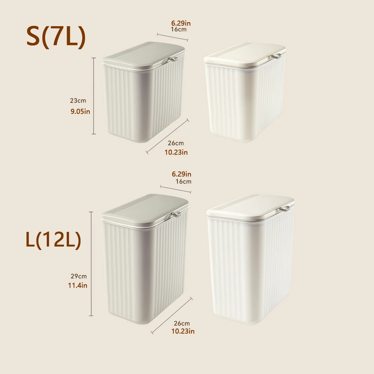 Kitchen Wall-mounted Trash Can, Household Kitchen Waste Storage Bin, Toilet Hanging Toilet Paper Storage Bucket