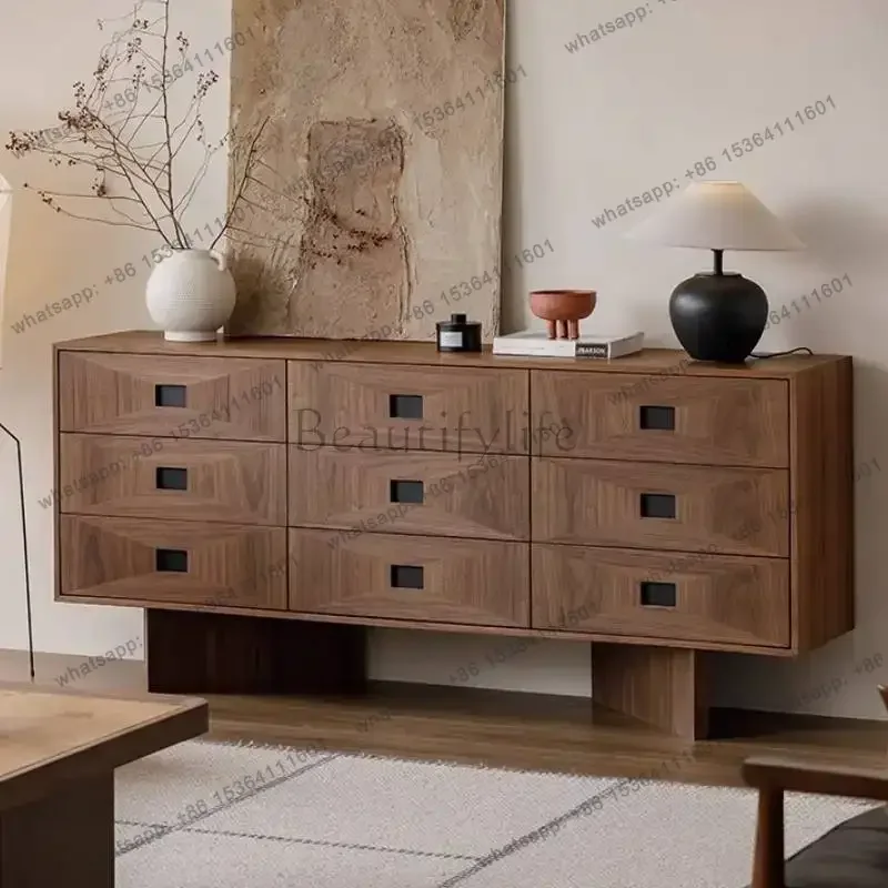 LJY Luxury Drawers Living Room Cabinets Simple Modern Home Bedroom Living Room Cabinets Storage Wood Szafki Do Salonu Furniture