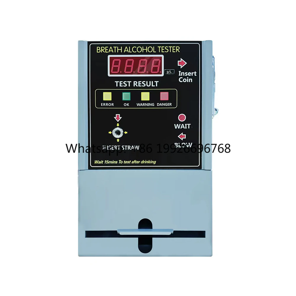 

Professional Coin-Operated Breathalyzer Vending Machine Fuel Cell Alcohol Tester