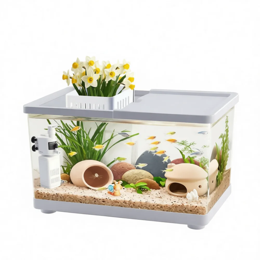 Kreatives Plastik-Aquarium für – Home Decor Habitat Bewertung und Preis