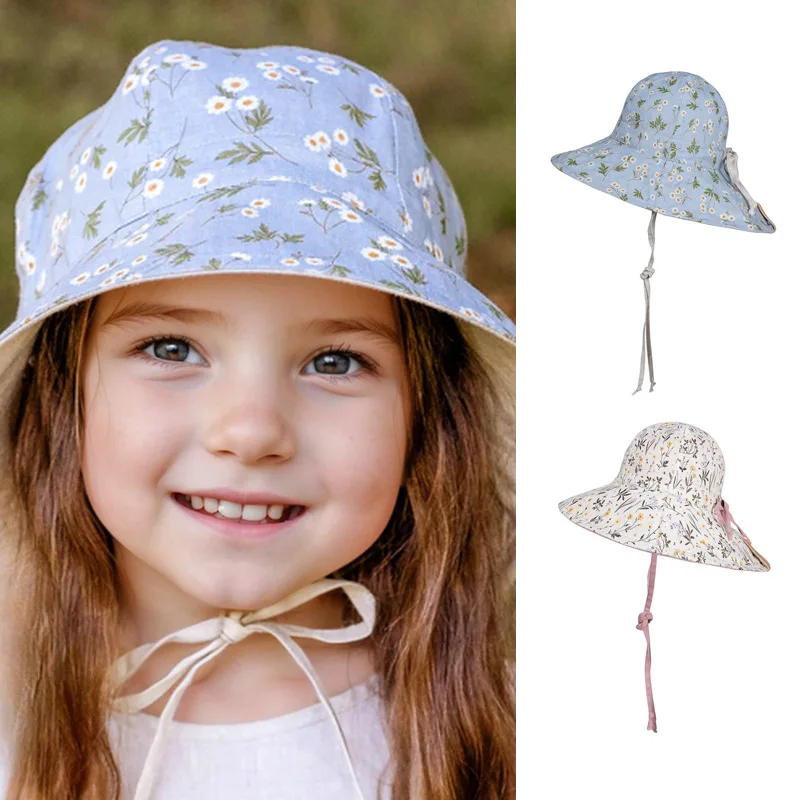 2026-ベビー日焼け止め帽子両面紫外線耐性フィッシャーマンズベイスンハットベビーリネン超薄型日焼け止め帽子