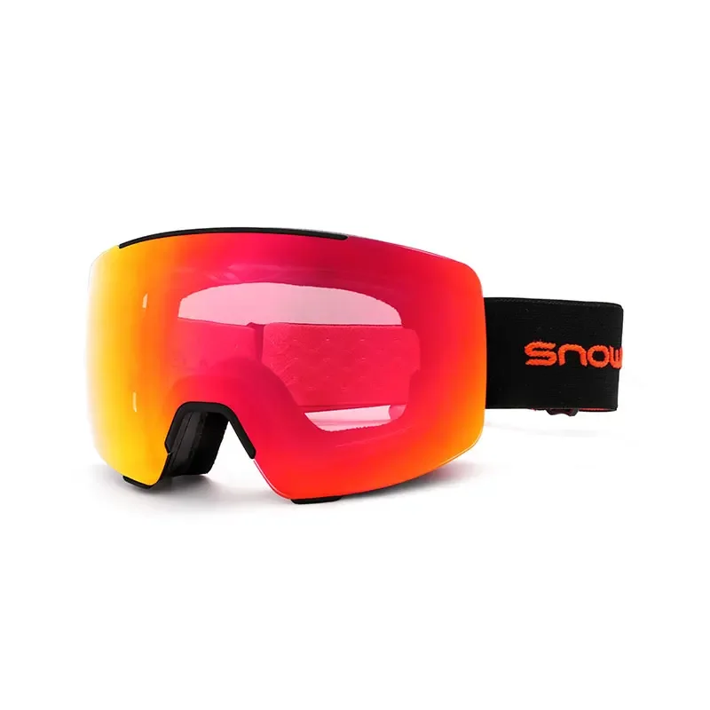 Lunettes de sport anti-buée OEM, design personnalisé, couleur du logo, lentille magnétique, lunettes de ski