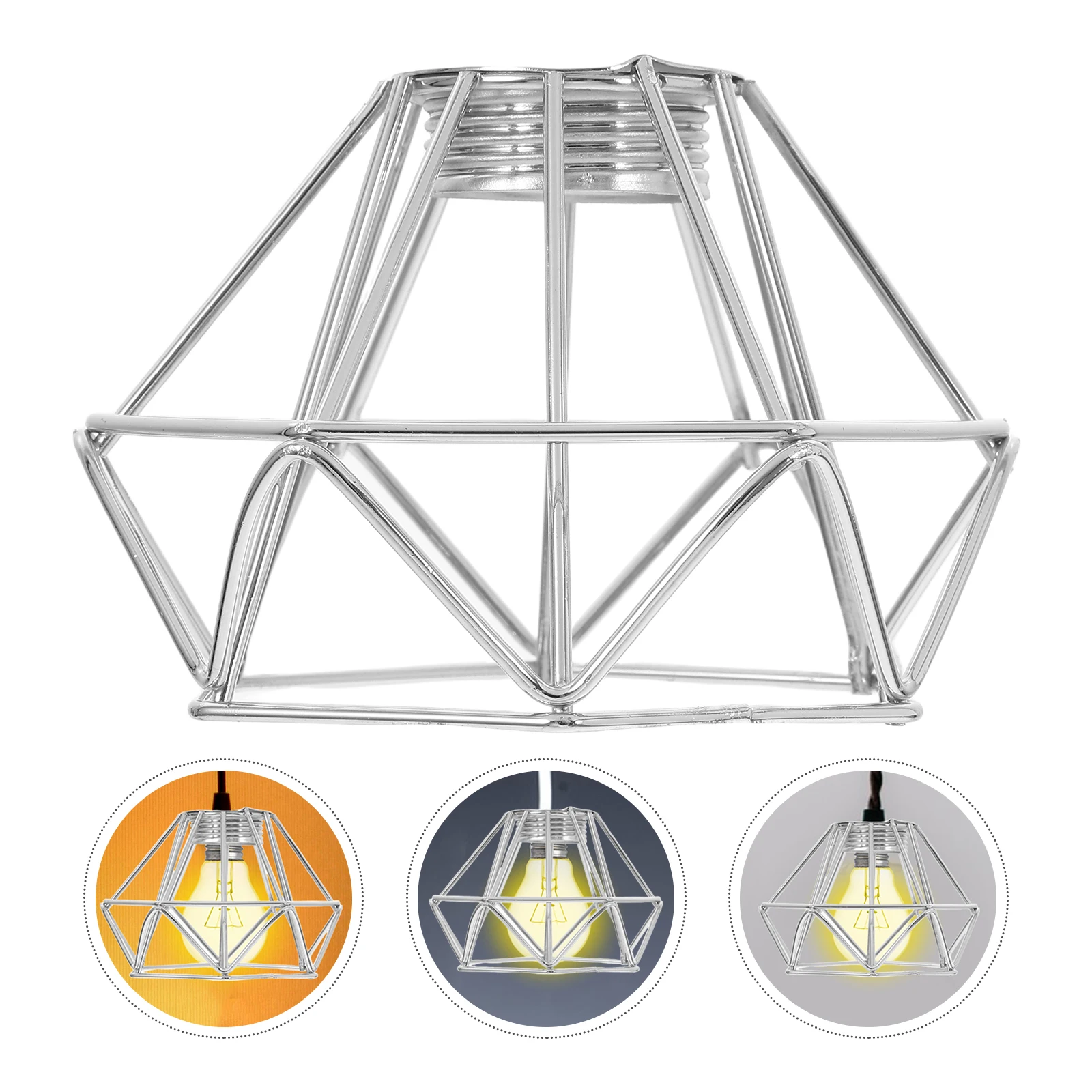 

Lampshade Hollow Metal Decorative Shades Vintage Light Cover Ceiling Table Lamp Bulb Cover Pendant
