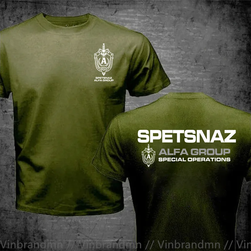 Russian Spetsnaz Alfa Alpha Unit Counter Terrorist Special Unit Forces T Shirt Men Funny Russian Army Alpha Group Sniper T-Shirt