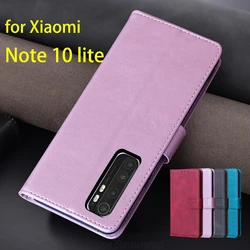 Wallet Flip Cover Pu Leather Case for Xiaomi Mi Note 10 lite / Note 10 lite Card Holder Bags Holster Capa Fundas Coque