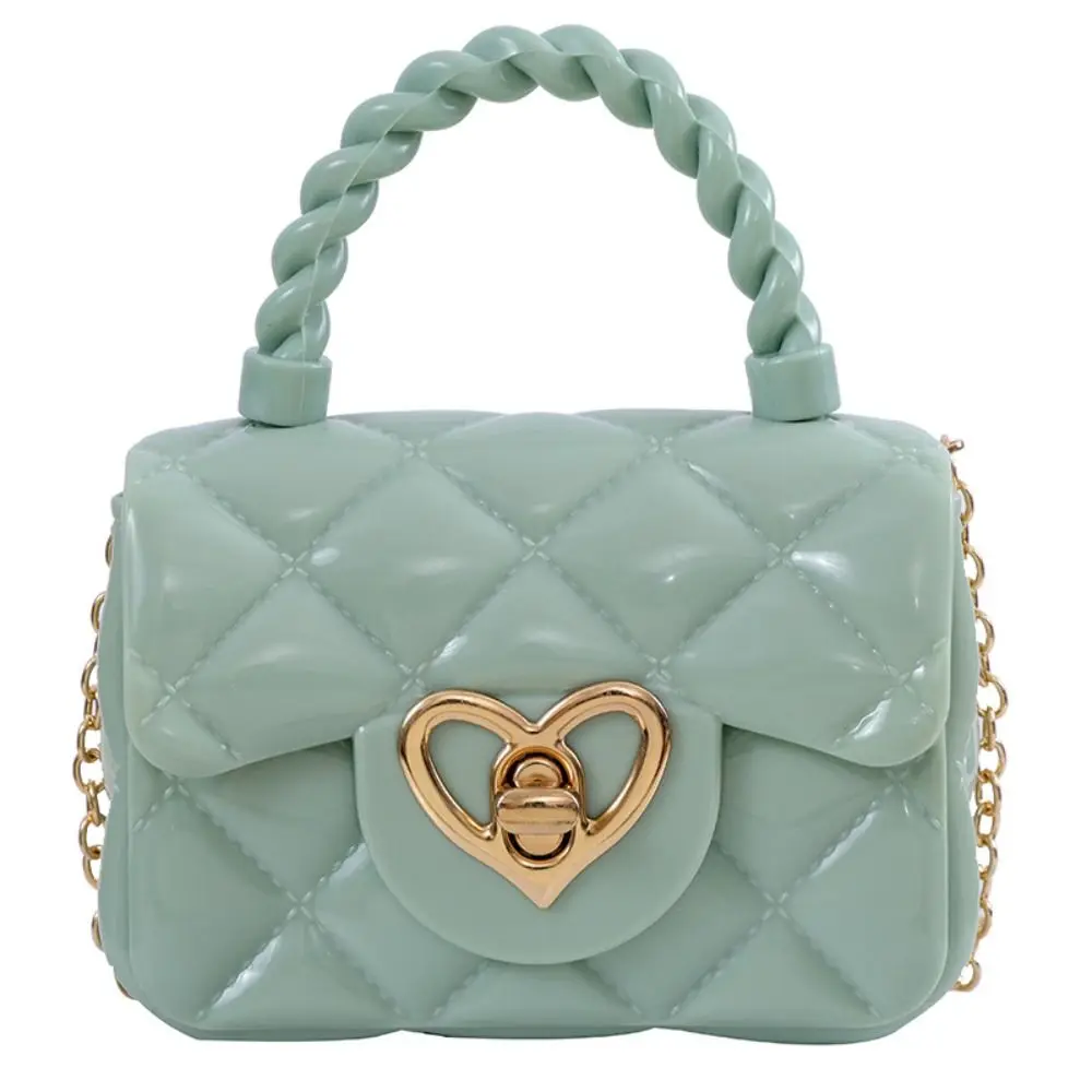 Fashion Kids PU Leather Crossbody Bags Girls Heart Shoulder Bags Children Mini Coin Purses Jelly Bag Kids Handbag Gifts - view 4