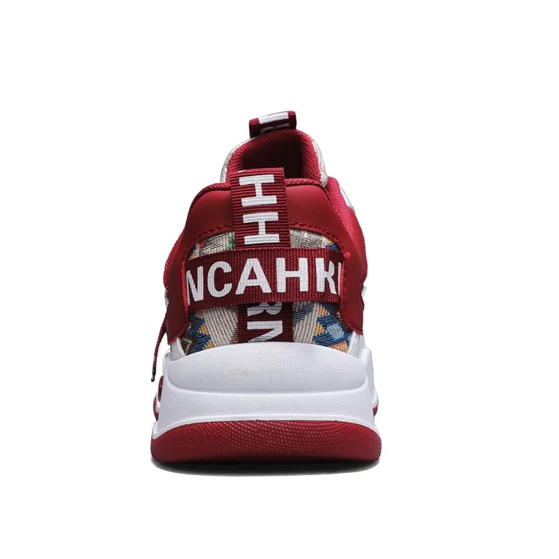 Mesh Lightweight Sneakers Elastic Band Platform Vulcanized Shoes Big Size Men’s Shoes Fashion Leather Casual Shoes For Men
