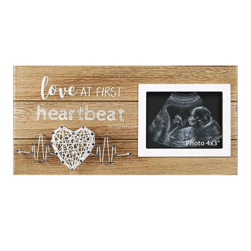 Creative Wooden Photo Frame Baby Pictures Display Pendant Winding Commemorative Picture Frame