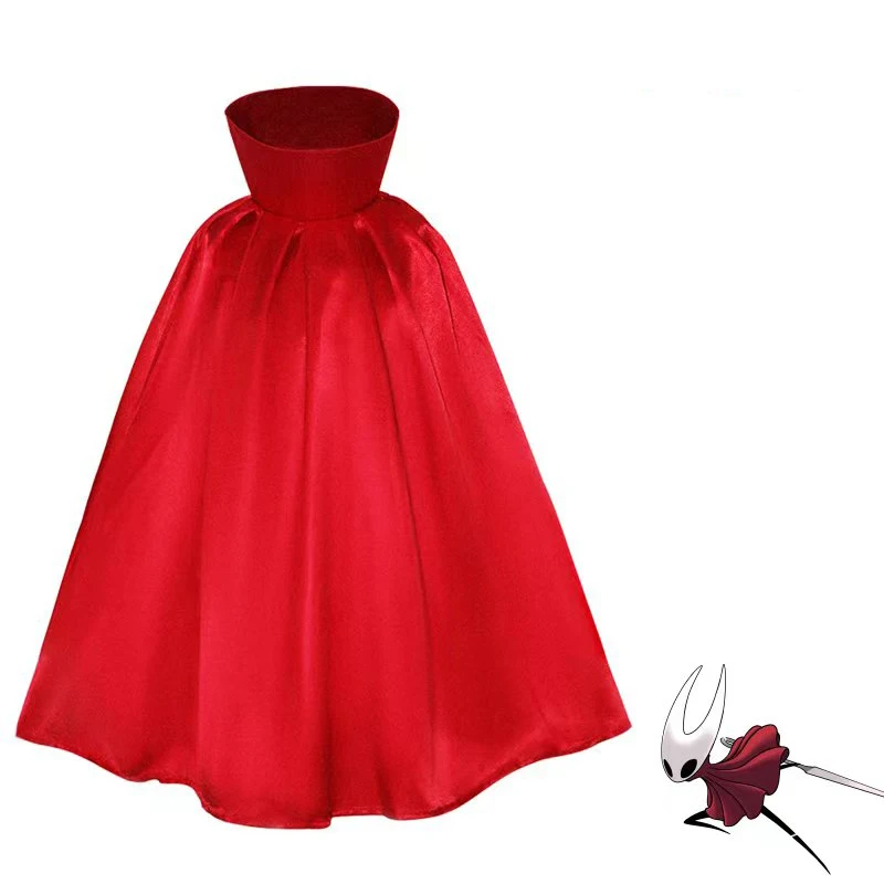 

Fantasy Game Hollow Knight Silksong Hornet Costume Cos Cartoon Ghost Cape Cosplay Knight Cloak Halloween Carnival Gifts Party S