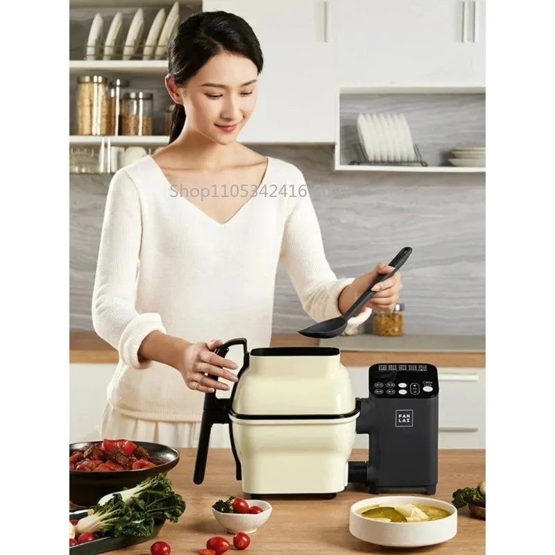 Household Fully Automatic Intelligent Cooking Machine Auxiliary Device for Cooking Pots Daily Meal Prep