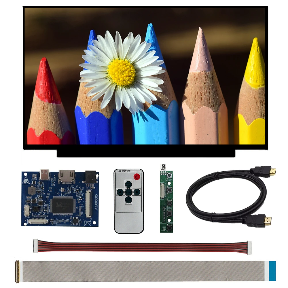 

Portable Monitor DIY Kit: 14-Inch 2K Screen with HDMI/Type-C Board for Raspberry Pi,PC Extended Display, Switch,Android Dev