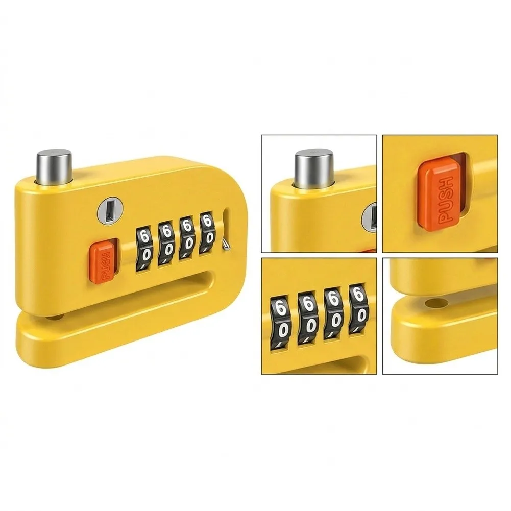 /Disc /Brake /Lock Password Key Dual Open Anti Theft 6.8mm Hole Alloy Steel Security For Mountain Bicycle Parts Accessories