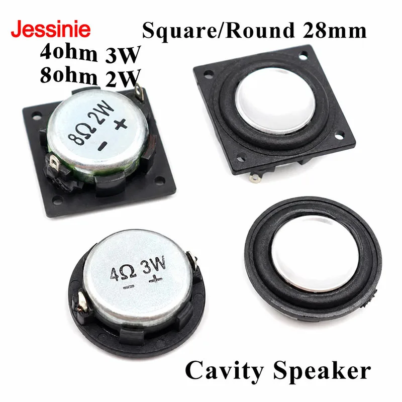 1 Stück 1 Zoll Mini-Lautsprecher 4 8 Ohm 3W 2W 28MM Vollbereichs-Sound Mittelton-Bass PU-Seitenlautsprecher Bluetooth Ultra-Dünner Lautsprecher