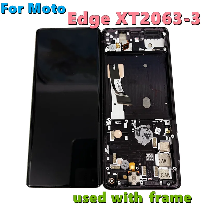 for-motorola-moto-edge-lcd-xt2063-3-with-frame-touch-screen-digitizer-for-moto-edge-display-xt2063-panel-for-moto-edge-used