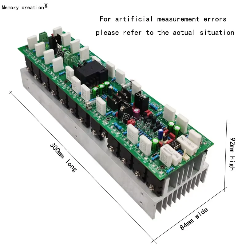 1500w Mono Power Amplifier Board High Power Toshiba Transitor Low Noise  Low Distortion HIFI Audio Amplifier