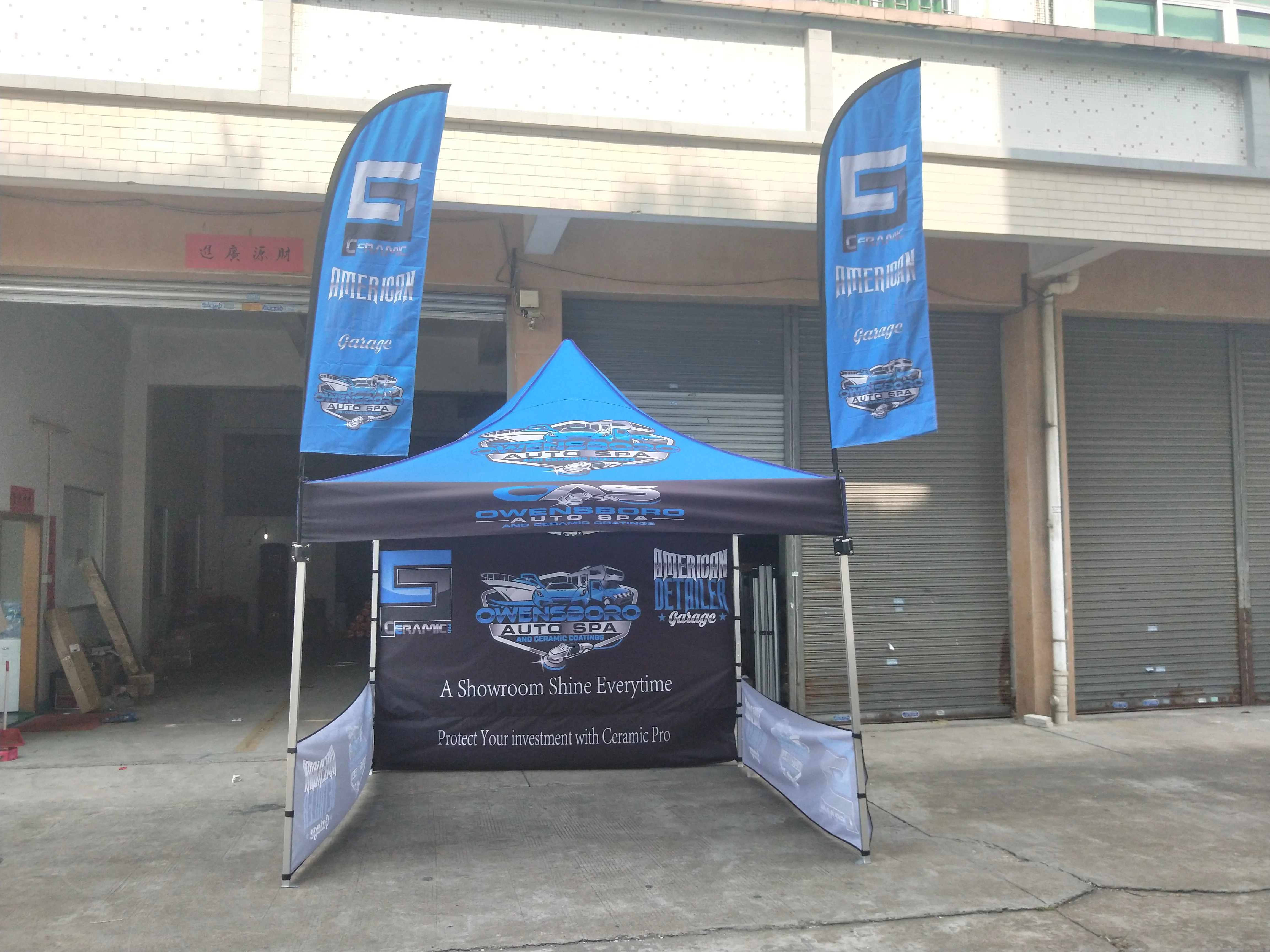 Free Shipping 10X10ft Roof Backwall flag Custom Printed Canopy  3X3m for Promotion Display Exhibition