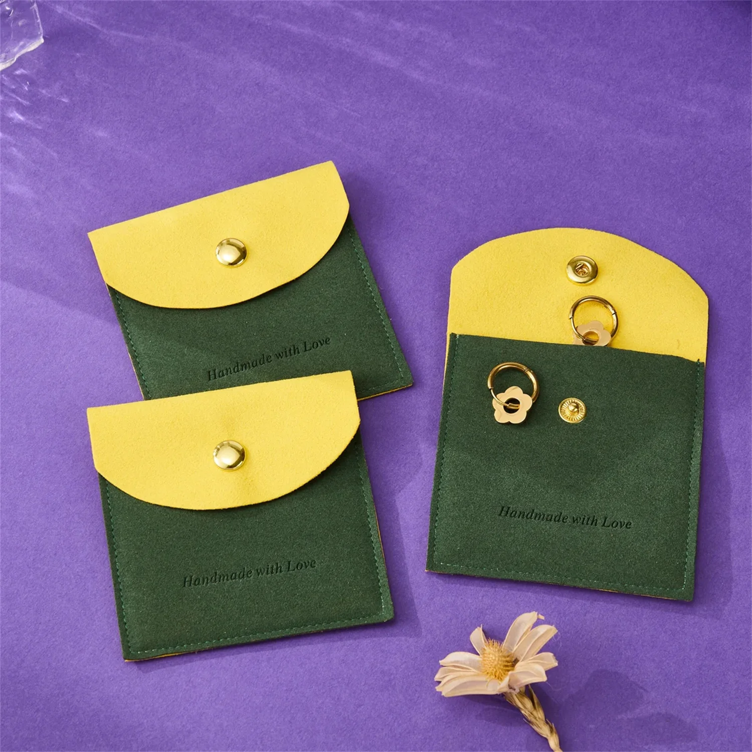 

50pcs personalized stitched color jewelry bags with custom logo, jewelry pouch,ring bags,soft small bags for jewelry