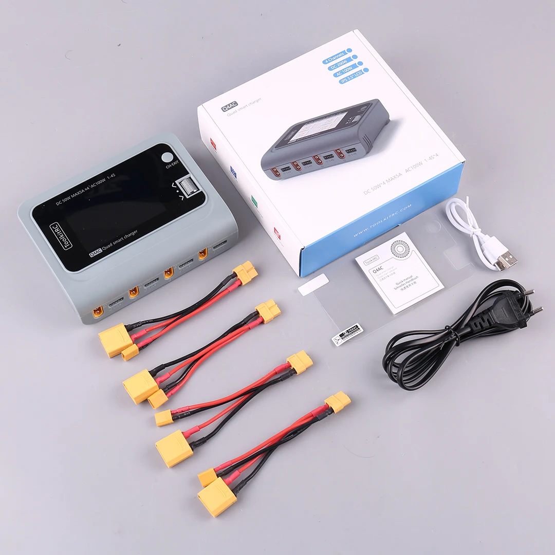 ToolkitRC رباعية 4 Q4AC شاحن M4Q بطارية ليثيوم شاحن ميزان FPV معبر الطائرة بدون طيار 1-4S #4