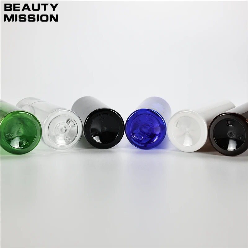 Multicolor 180ML X 30 Empty Plastic Round Shoulder Bottle With Gold Aluminum Screw Cap Essential Oil Shampoo Liquid soap Bottles