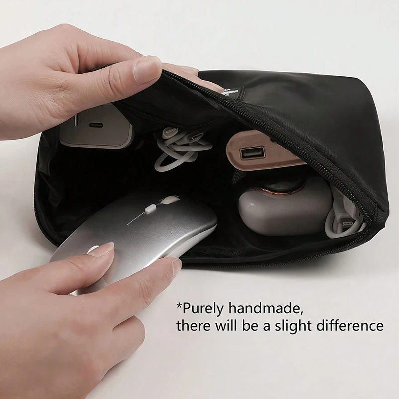 Mode Tragbare Reise Lagerung Tasche Wasserdichte Make-Up Kit Mobile Tasche Multi-Funktion Digitale Geräte Gadget Daten Kabel Organizer – Detail 10