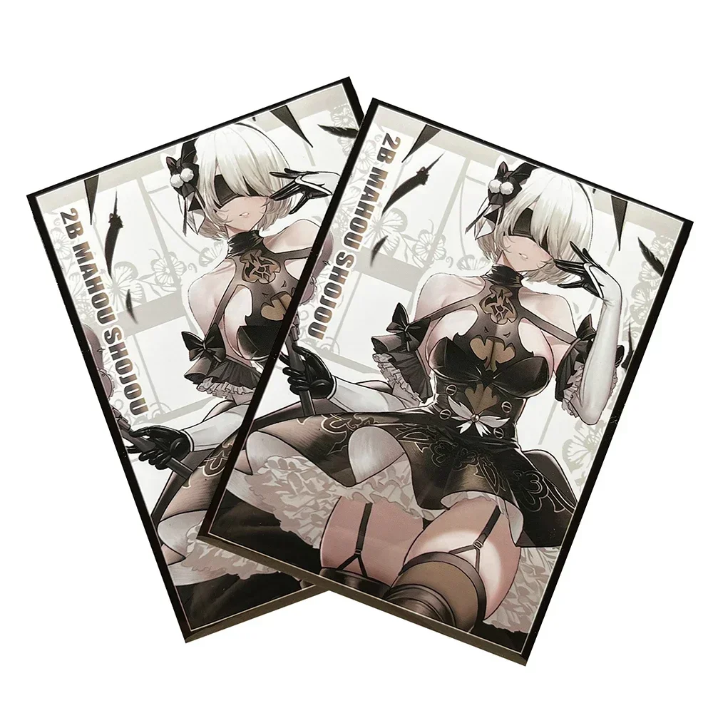 

60pc/bag Standard Size NieR:Automata Girls Card Outer Sleeves Deck Protector PKM/MGT Trading Card Shield Non Foil Cover 67x92mm