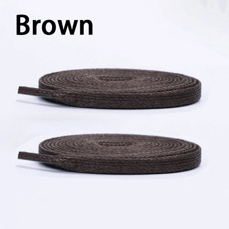 0,6 cm breite, gewachste Baumwoll-Schnürsenkel, flache Schnürsenkel für Schuhe, Sneaker und Stiefel, wasserdichte Lederschnürsenkel, 80/100/120/140/160 cm, 2 Stück/6 Stück. – Detail 11