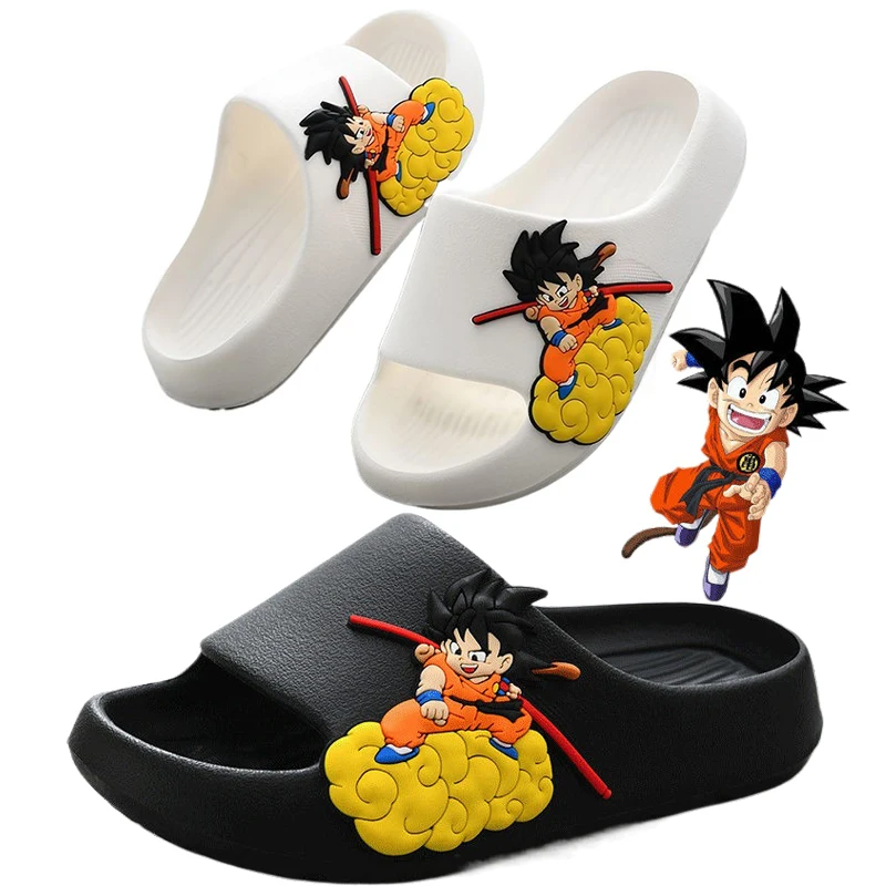 

Шлепанцы Dragon Ball Son Goku детские, летние Нескользящие сандалии на толстой подошве, уличные тапочки для дома и ванной