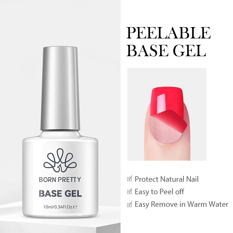 BORN PRETTY Jelly Nude Gel-Nagellack, 10 ml, hellrosa, pfirsichfarben, durchscheinende Farbe, UV-Lichtheilung, Gel-Lack, Nagelkunst, DIY zu Hause