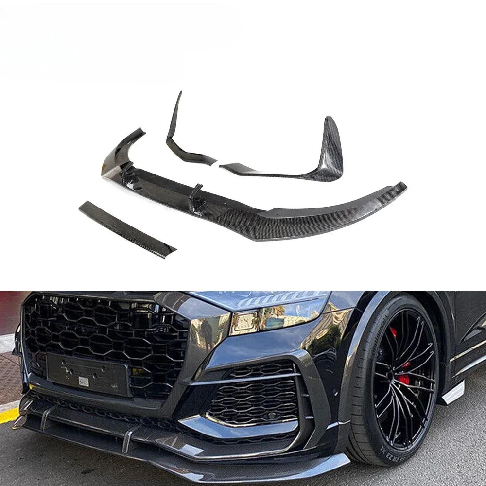 RSQ8 Carbon Fiber Front Lip Splitter for Audi RSQ8 Sport Utility 4-Door 2019-2024