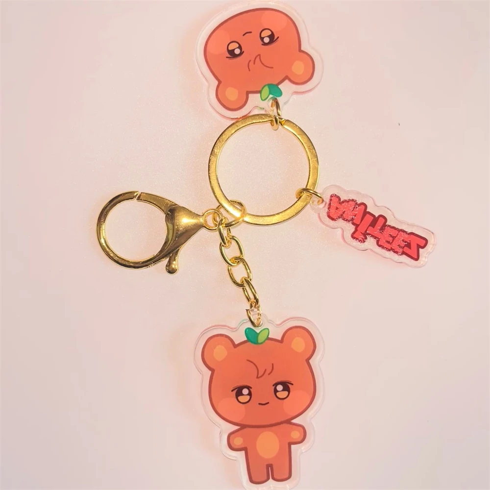 8pcs Ateez Aniteez Keychains Keyring Acrylic Quality Pendant Cute Keychain Hongjoong Seonghwa Yunho Yeosang San Mingi Wooyoung